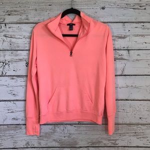 Gap neon orange 1/2 zip Sweater.